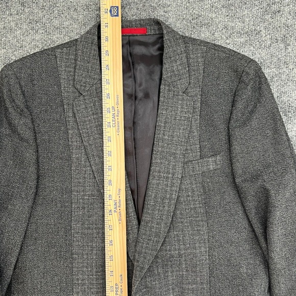 Paul Smith London Wool Acrylic Polyester Blazer US-40 EU-50 Made In Italy Black - Picture 7 of 14